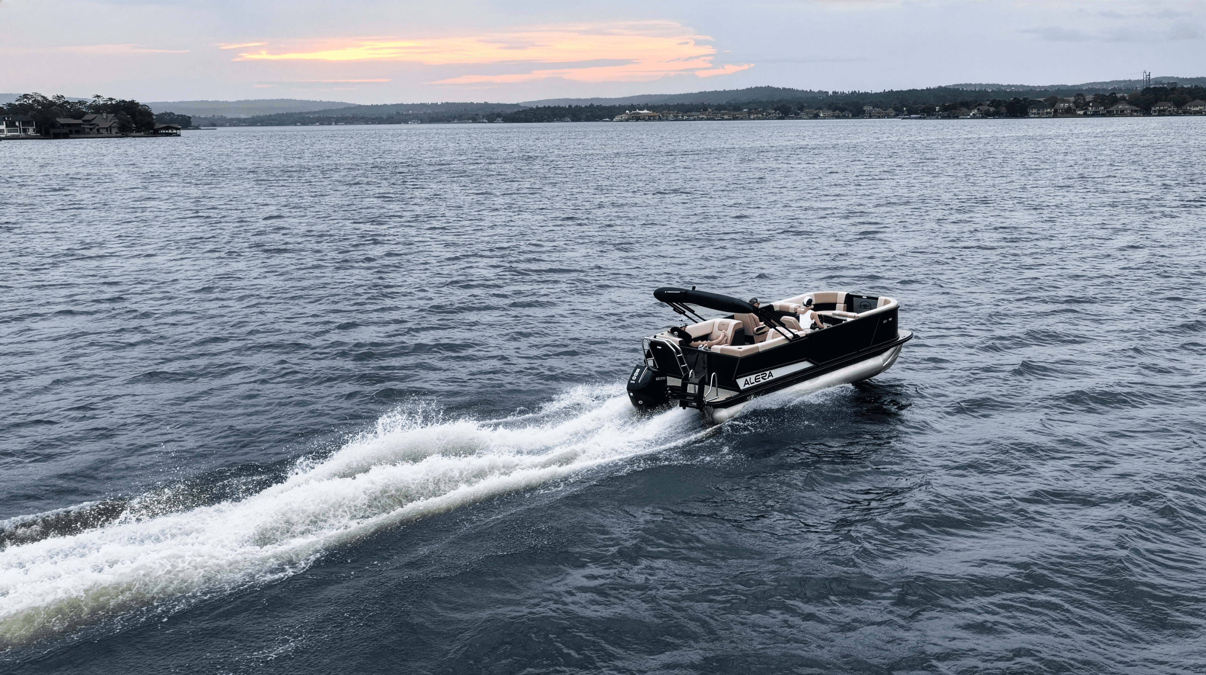 Model A premium pontoon boat — Alera Marine